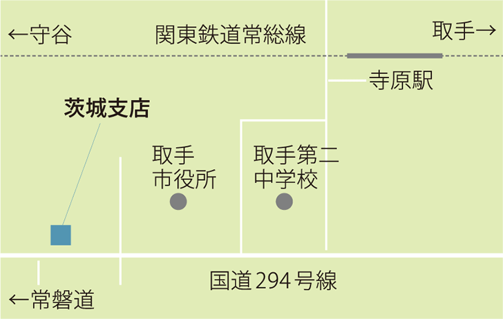 茨城支店 アクセスマップ