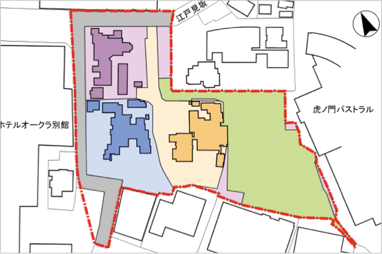 虎ノ門四丁目西地区土地区画整理事業 (施行前)