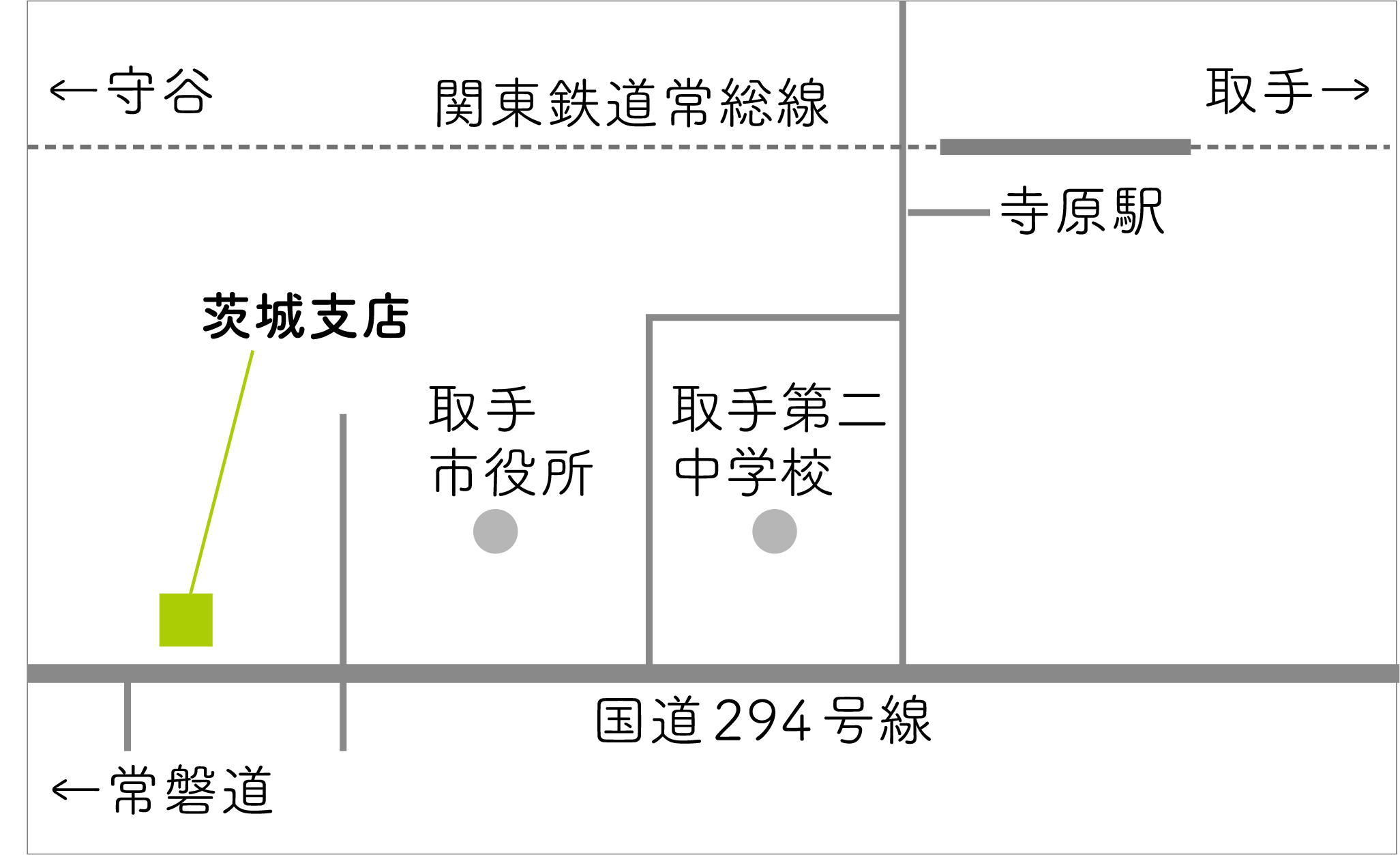 茨城支店 アクセスマップ